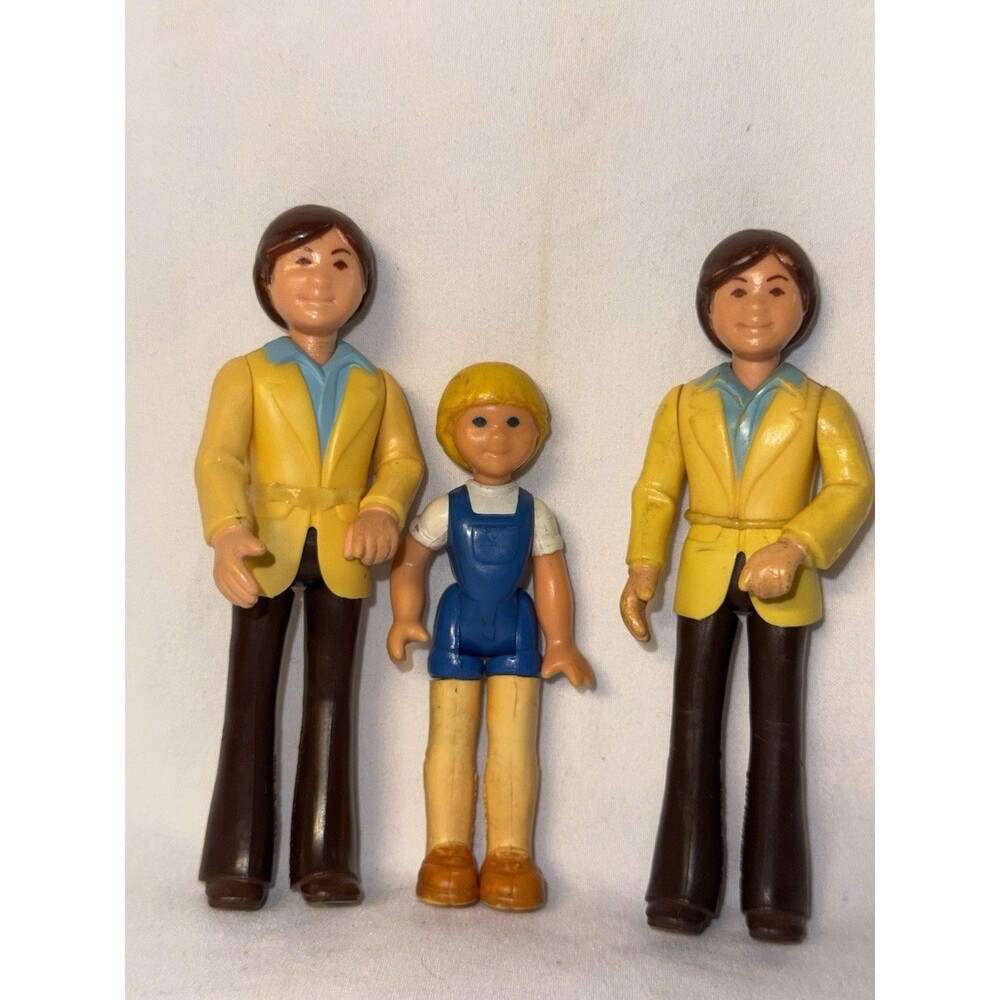 Vintage 1979-1981 Fisher-Price Family Doll house Figures set of 3